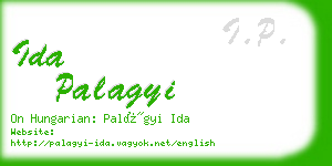 ida palagyi business card